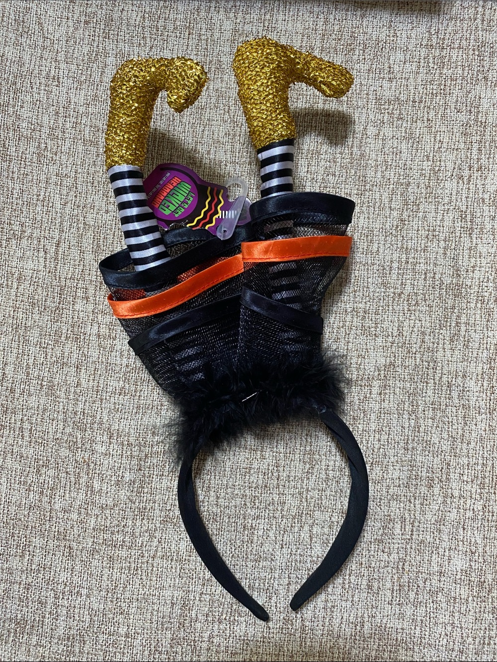 Wicked witch upside down feet headband